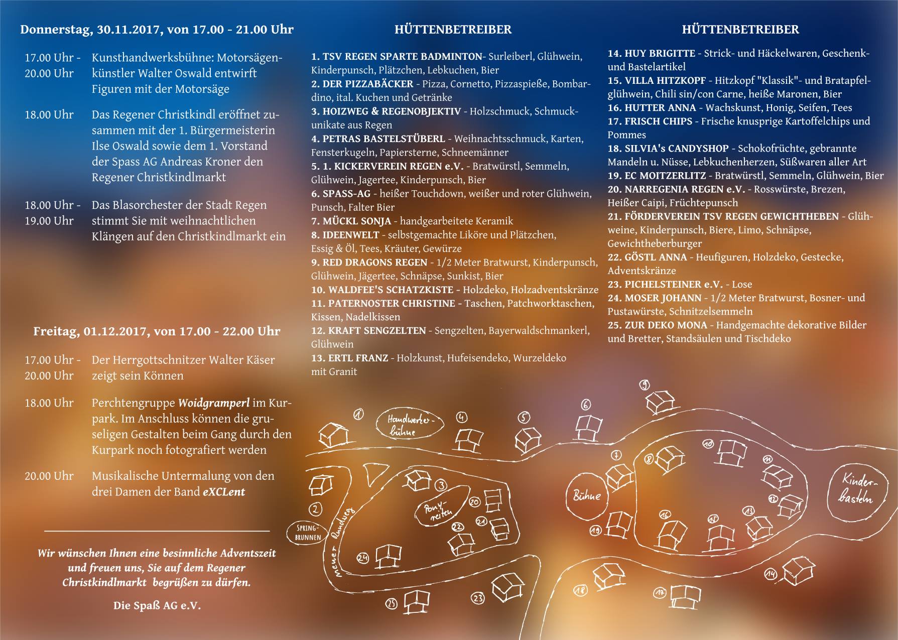 Christkindlmarkt 2017 Flyer Vorderseite